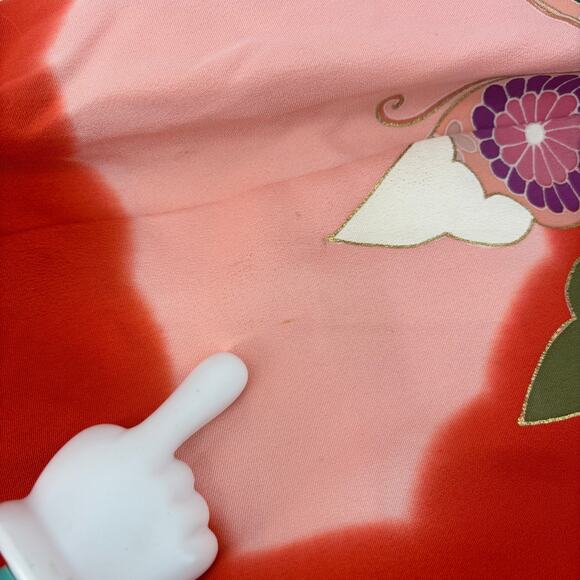 Japanese Kimono Womens XXS Pink Red Robe Costume Traditional Child Dress Up - Picture 10 of 16